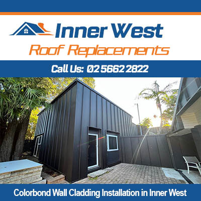 Professional Colorbond wall cladding services in Inner West on residential property exterior