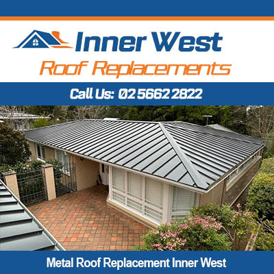 Professional metal roof replacement services in Inner West on brick home