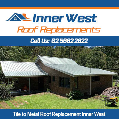 Professional tile to metal roof replacement services in Inner West on residential property